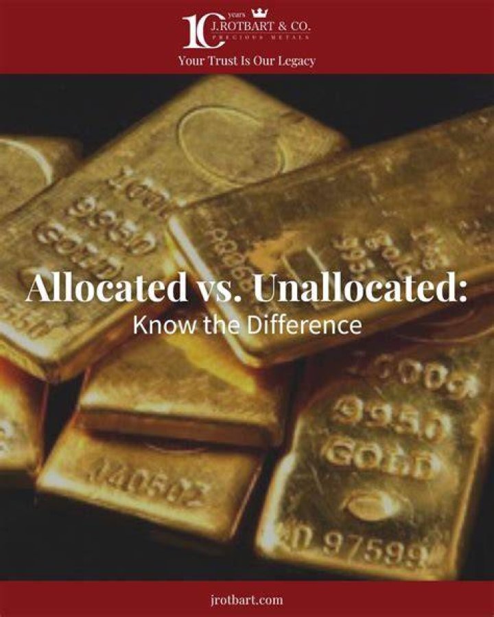Allocated vs Unallocated Gold and Silver What&rsquo;s the Right Shiny Stuff