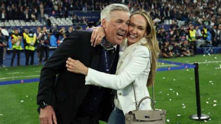Carlo Ancelotti and Mariann Barrena McClay during the Best FIFA