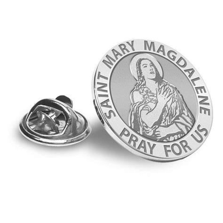 Saint Mary Magdalene Religious Brooch/ Lapel Pin inchEXCLUSIVE inch in